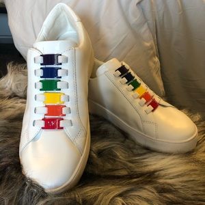 michael kors cameron leather sneaker